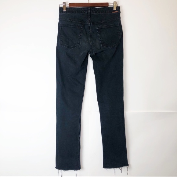 EUC Acne Black Hex Basement Frayed Hem Skinny Jean - Picture 7 of 10